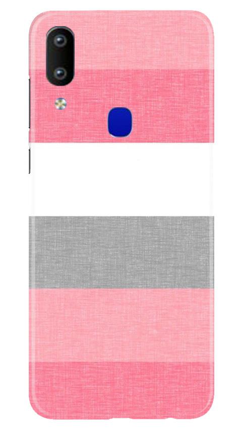 Pink white pattern Mobile Back Case for Vivo Y91 (Design - 55) Pink white pattern Case for Vivo Y91