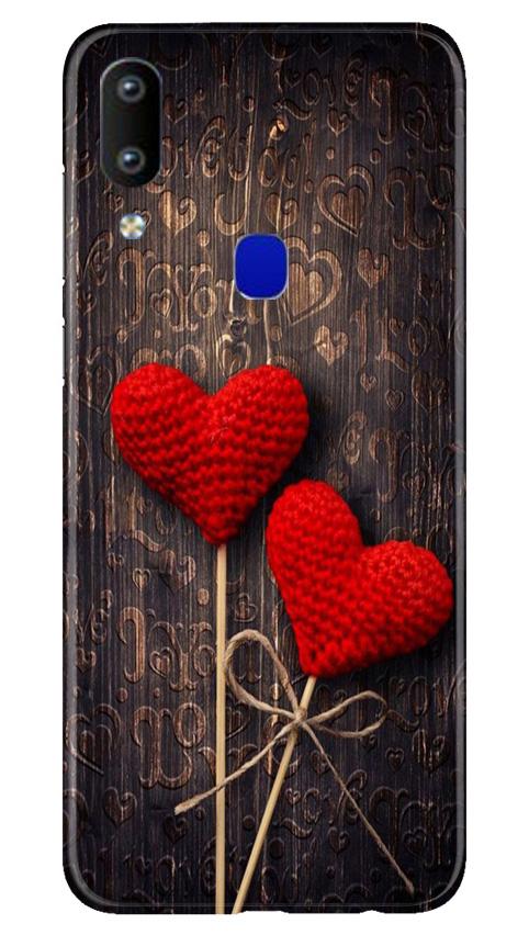 Red Hearts Mobile Back Case for Vivo Y91 (Design - 80) Red Hearts Case for Vivo Y91