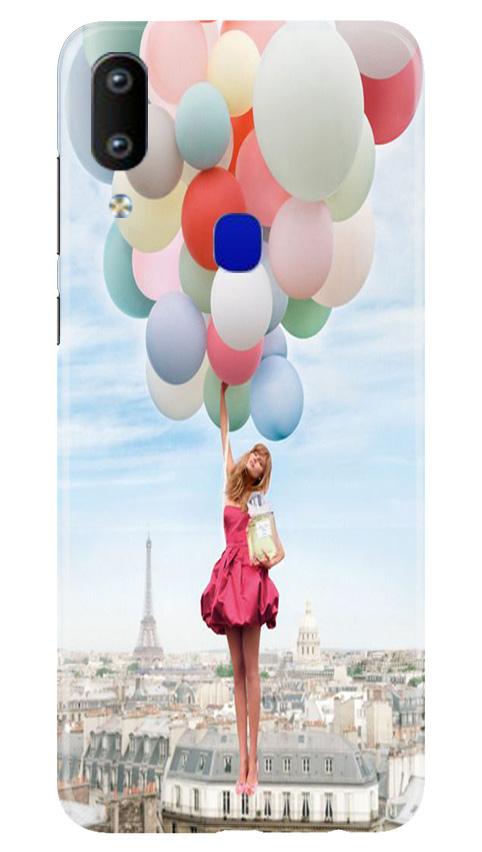 Girl with Baloon Mobile Back Case for Vivo Y91 (Design - 84) Girl with Baloon Case for Vivo Y91