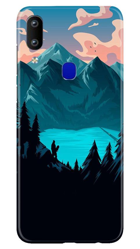 Mountains Mobile Back Case for Vivo Y91 (Design - 186) Mountains Case for Vivo Y91 (Design - 186)