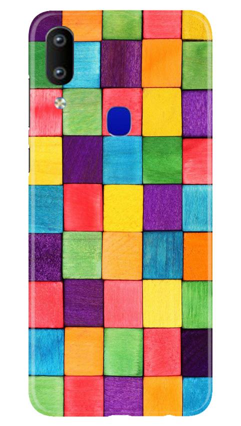 Colorful Square Mobile Back Case for Vivo Y91 (Design - 218) Colorful Square Case for Vivo Y91 (Design No. 218)