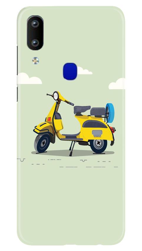 Vintage Scooter Mobile Back Case for Vivo Y91 (Design - 260) Vintage Scooter Case for Vivo Y91 (Design No. 260)