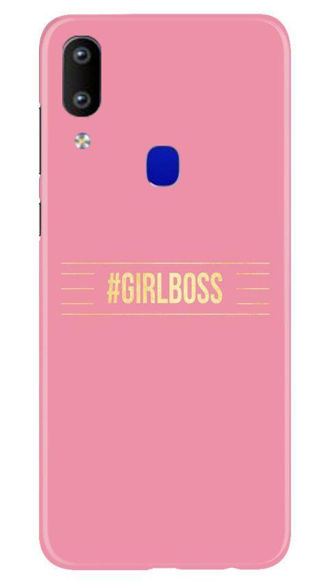 Girl Boss Pink Mobile Back Case for Vivo Y91 (Design - 263) Girl Boss Pink Case for Vivo Y91 (Design No. 263)