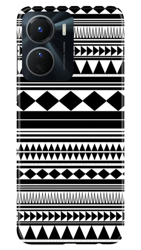 Black white Pattern Mobile Back Case for Vivo T2X 5G (Design - 5) Black white Pattern Case for Vivo T2X 5G