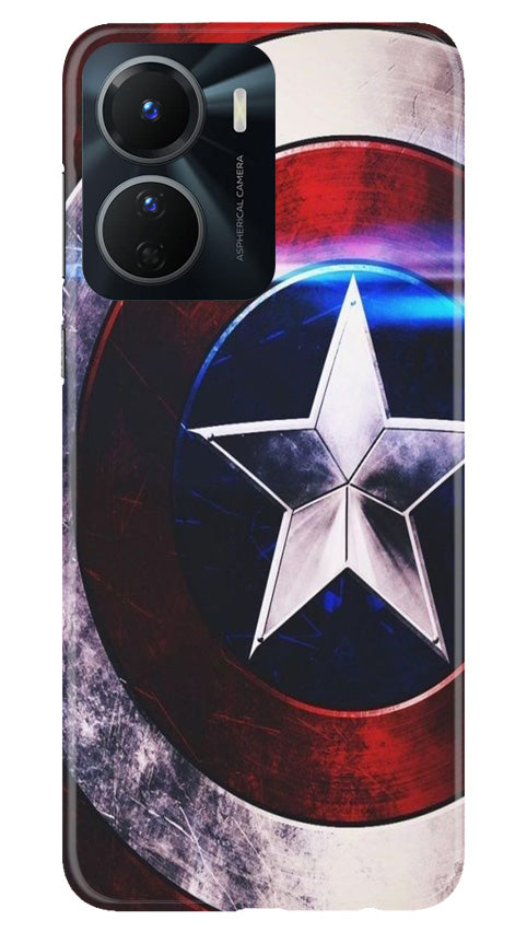 Captain America Shield Mobile Back Case for Vivo T2X 5G (Design - 219) Captain America Shield Case for Vivo T2X 5G (Design No. 219)