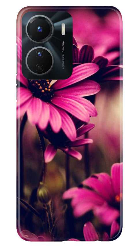 Purple Daisy Mobile Back Case for Vivo T2X 5G (Design - 65) Purple Daisy Case for Vivo T2X 5G