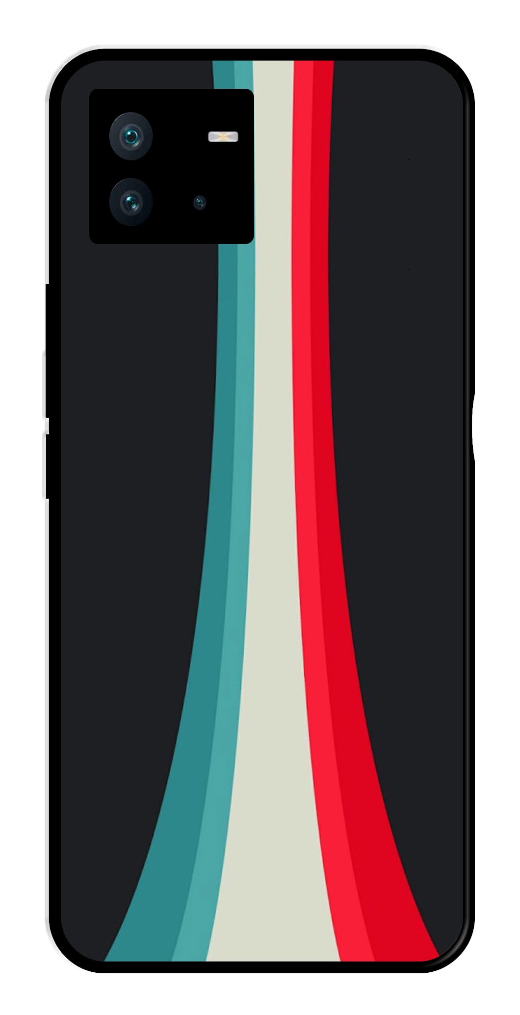 Modern Art Colorful Metal Mobile Case for iQOO Neo 6 Modern Art Colorful Metal Mobile Case for iQOO Neo 6 (Design No -48)