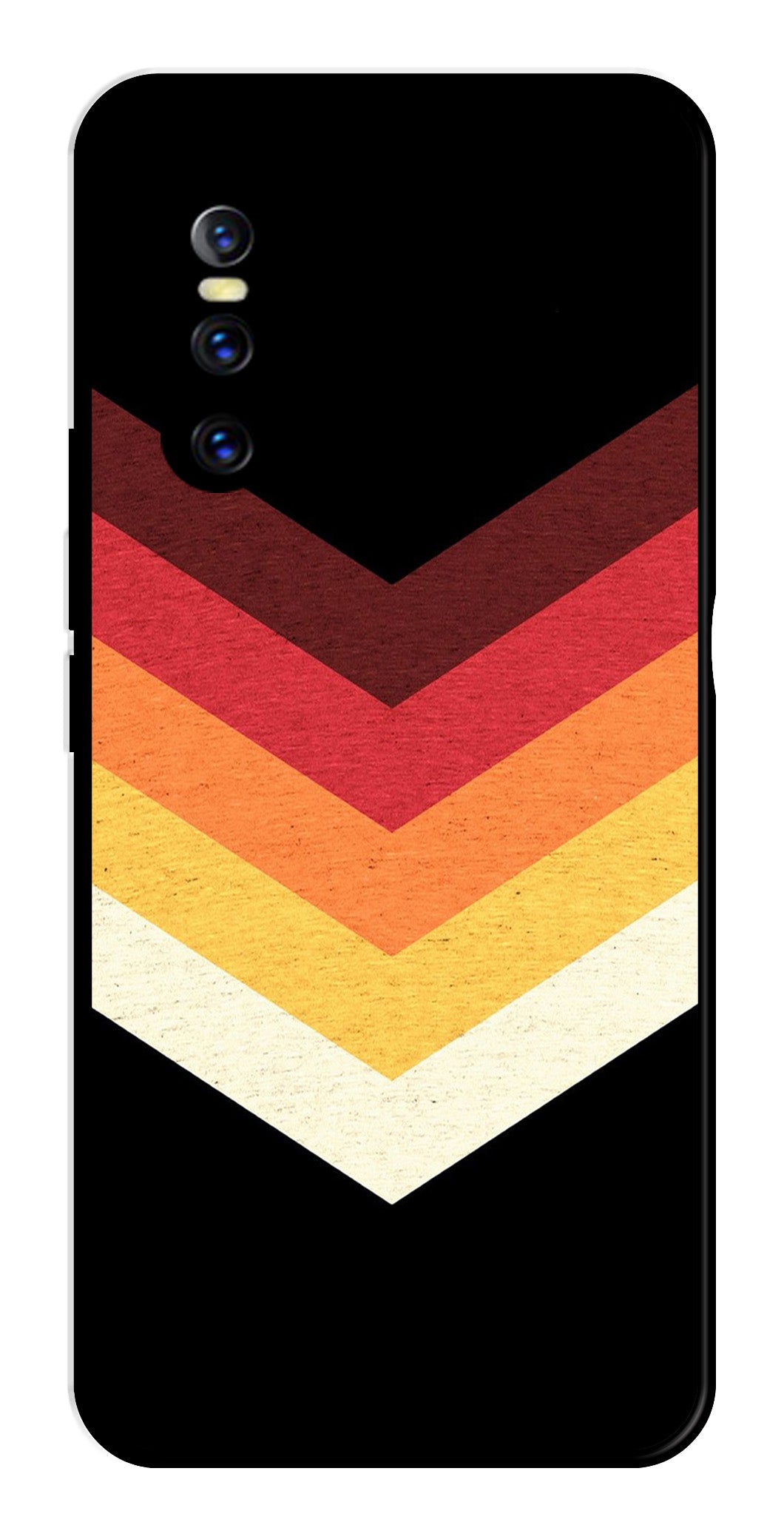 MultiColor Arrow Metal Mobile Case for Vivo T1 44W MultiColor Arrow Metal Mobile Case for Vivo T1 44W (Design No -04)