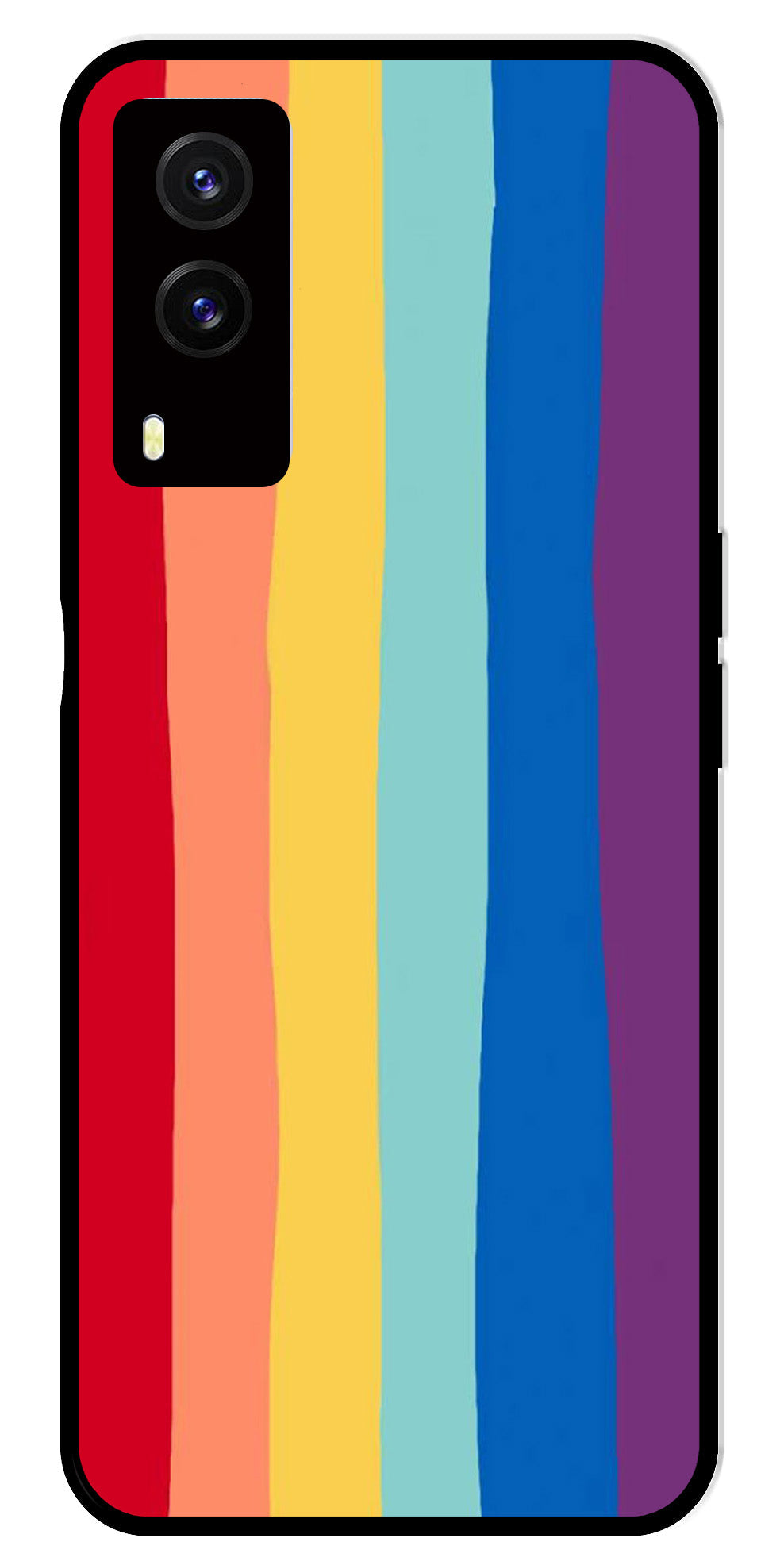 Rainbow MultiColor Metal Mobile Case for Vivo V21E 5G Rainbow MultiColor Metal Mobile Case for Vivo V21E 5G (Design No -03)
