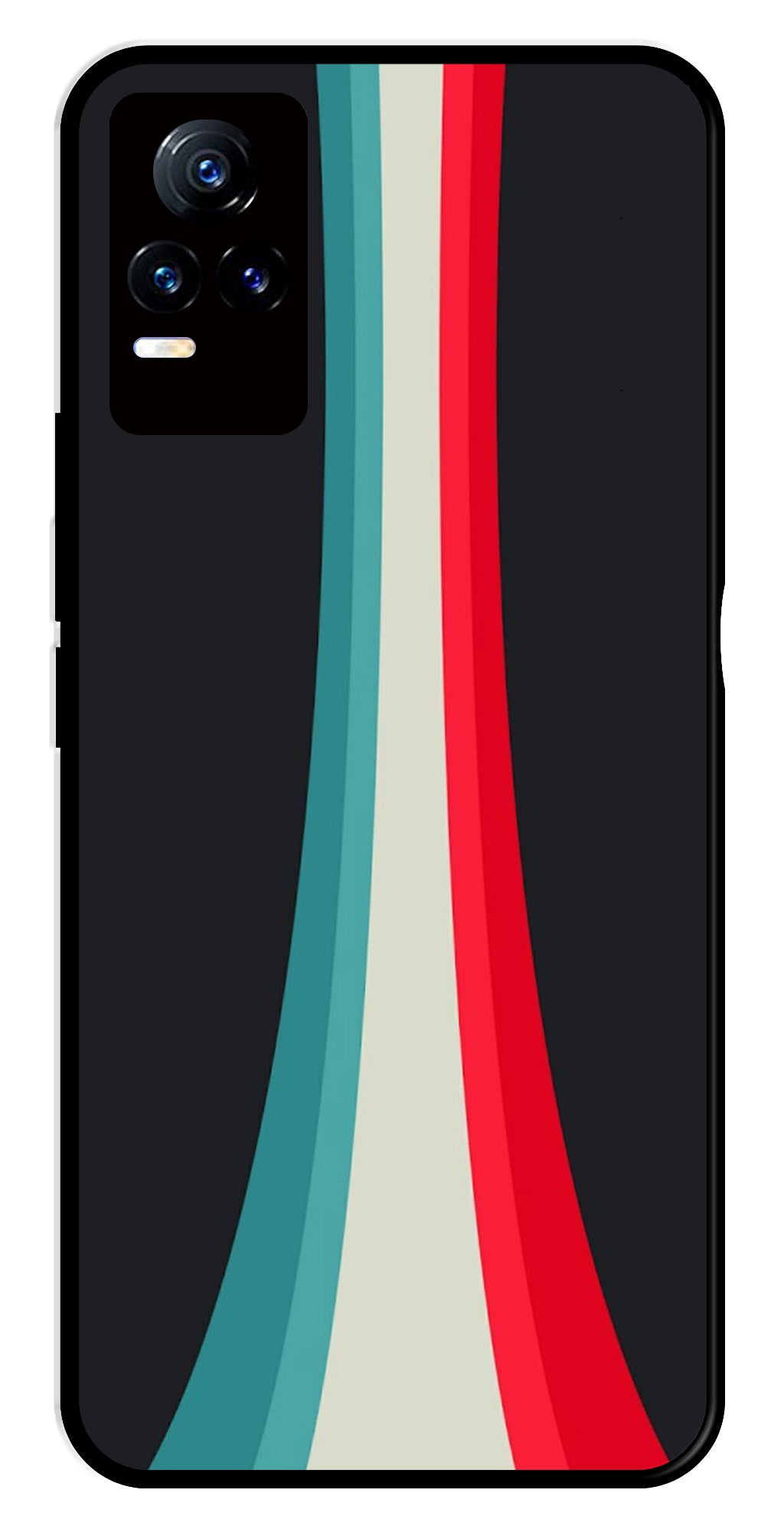 Modern Art Colorful Metal Mobile Case for Vivo Y73 4G Modern Art Colorful Metal Mobile Case for Vivo Y73 4G (Design No -48)