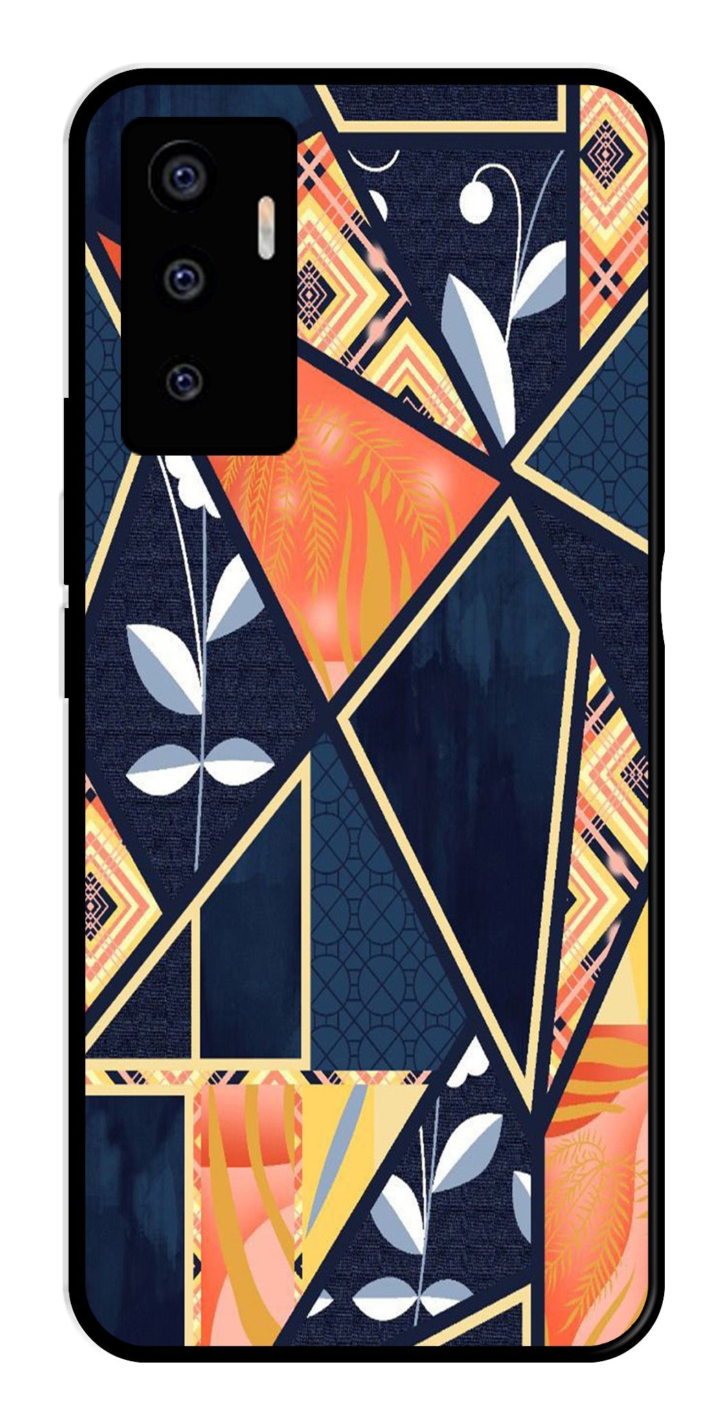 Marble Design Metal Mobile Case for Vivo V23E 5G Marble Design Metal Mobile Case for Vivo V23E 5G (Design No -07)