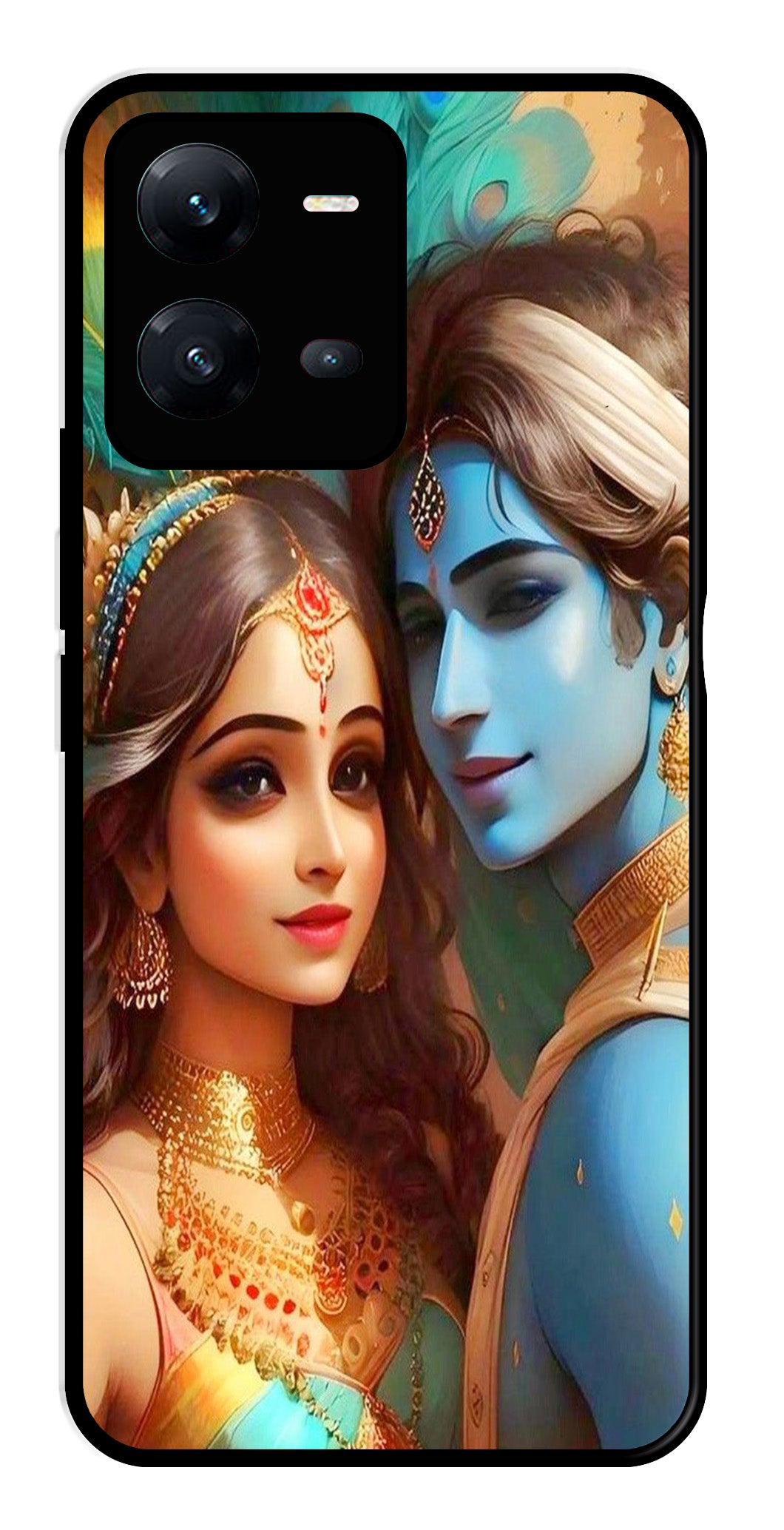 Lord Radha Krishna Metal Mobile Case for Vivo V25 5G Lord Radha Krishna Metal Mobile Case for Vivo V25 5G (Design No -01)