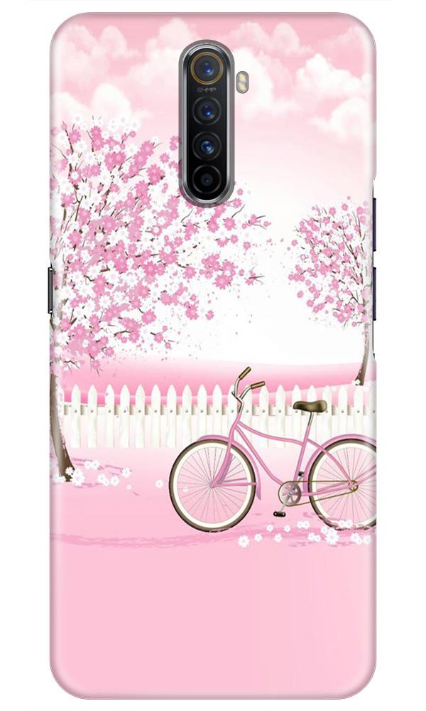 Pink Flowers Cycle Mobile Back Case for Realme X2 Pro (Design - 102) Pink Flowers Cycle Case for Realme X2 Pro (Design - 102)