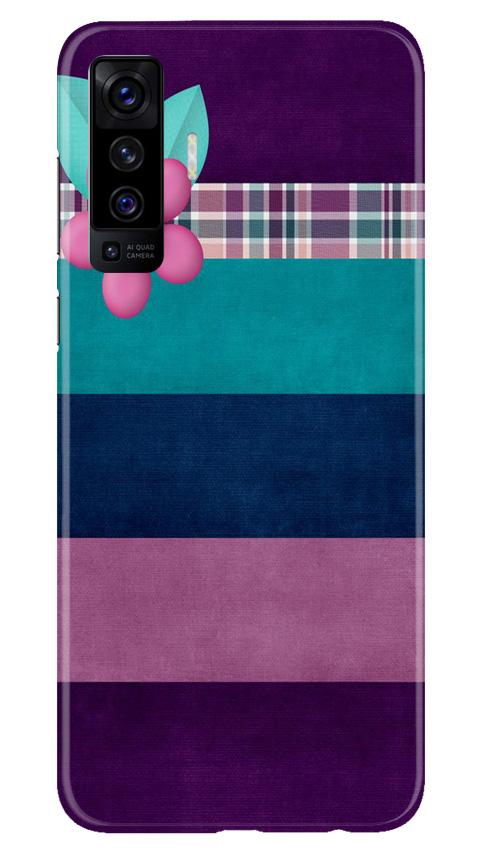 Purple Blue Mobile Back Case for Vivo X50 (Design - 37) Purple Blue Case for Vivo X50