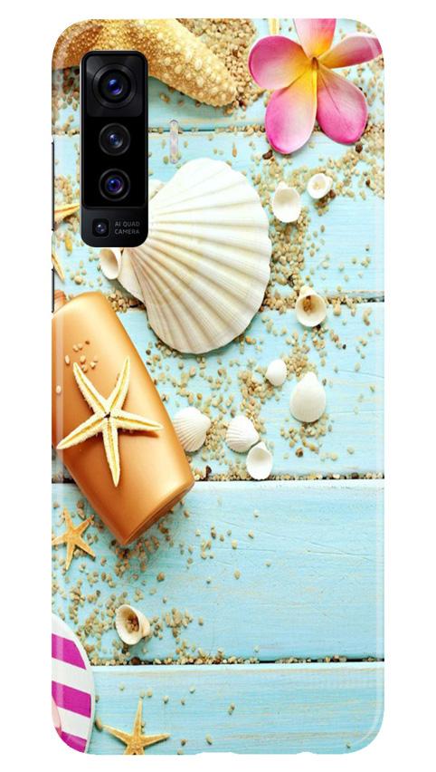 Sea Shells Mobile Back Case for Vivo X50 (Design - 63) Sea Shells Case for Vivo X50