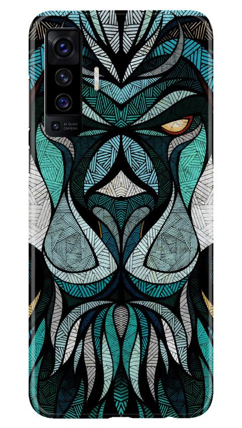Lion Mobile Back Case for Vivo X50 (Design - 97) Lion Case for Vivo X50