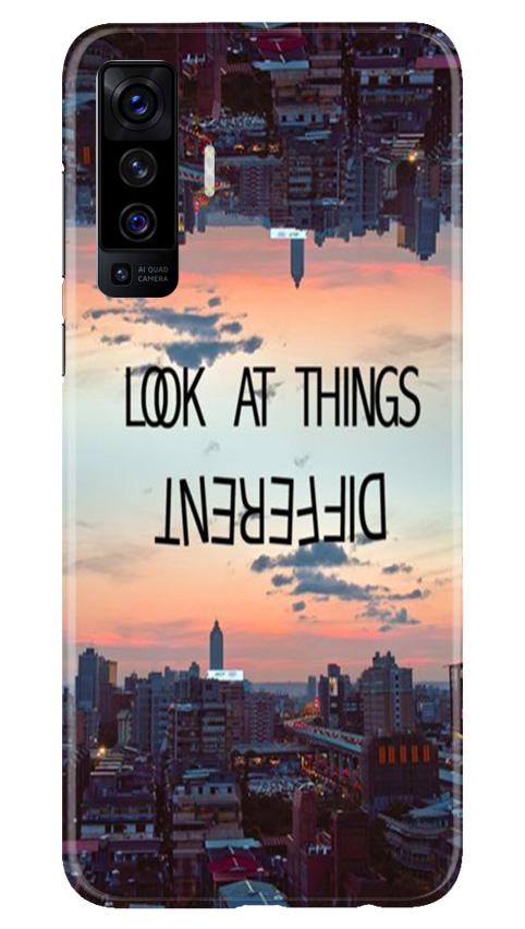 Look at things different Mobile Back Case for Vivo X50 (Design - 99) Look at things different Case for Vivo X50