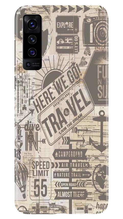 Travel Mobile Back Case for Vivo X50 (Design - 104) Travel Case for Vivo X50 (Design - 104)