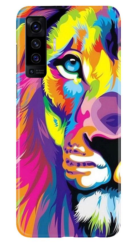 Colorful Lion Mobile Back Case for Vivo X50 (Design - 110) Colorful Lion Case for Vivo X50 (Design - 110)