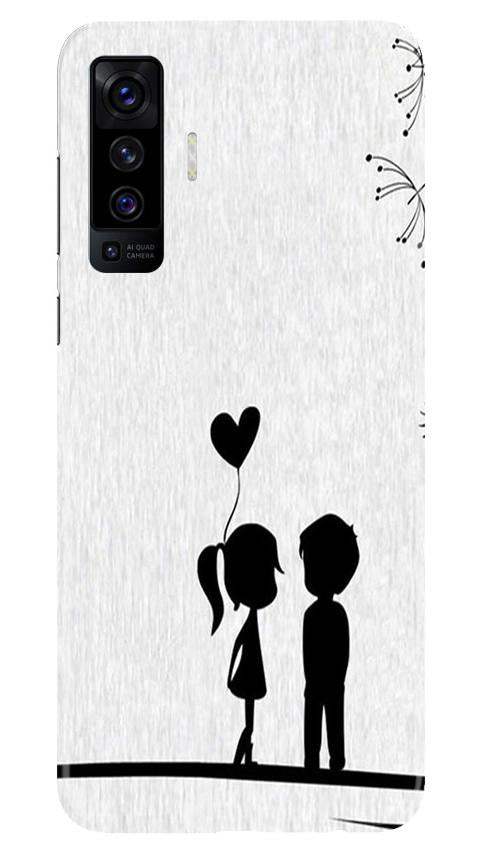 Cute Kid Couple Mobile Back Case for Vivo X50 (Design - 283) Cute Kid Couple Case for Vivo X50 (Design No. 283)