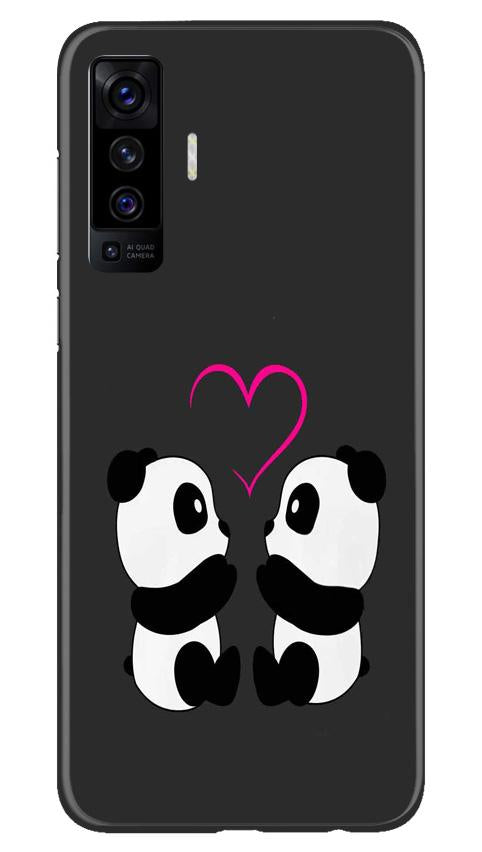 Panda Love Mobile Back Case for Vivo X50 (Design - 398) Panda Love Mobile Back Case for Vivo X50 (Design - 398)