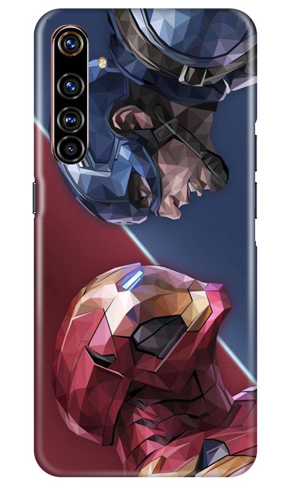 Ironman Captain America Mobile Back Case for Realme X50 Pro (Design - 245) Ironman Captain America Case for Realme X50 Pro (Design No. 245)