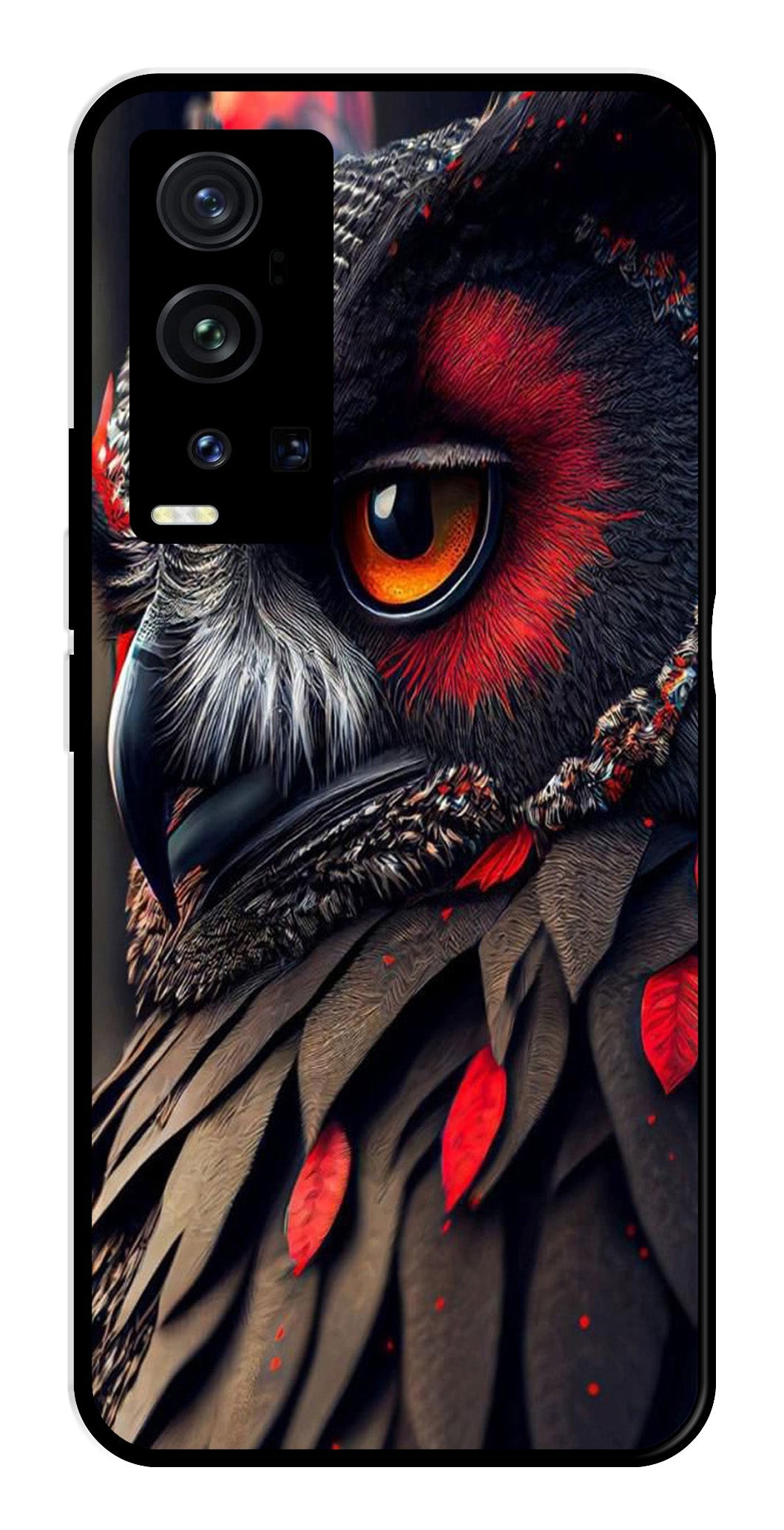 Owl Design Metal Mobile Case for Vivo X60 Pro Plus Owl Design Metal Mobile Case for Vivo X60 Pro Plus (Design No -26)