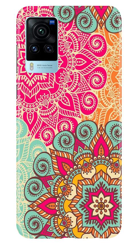 Rangoli art Mobile Back Case for Vivo X60 Pro (Design - 6) Rangoli art Case for Vivo X60 Pro
