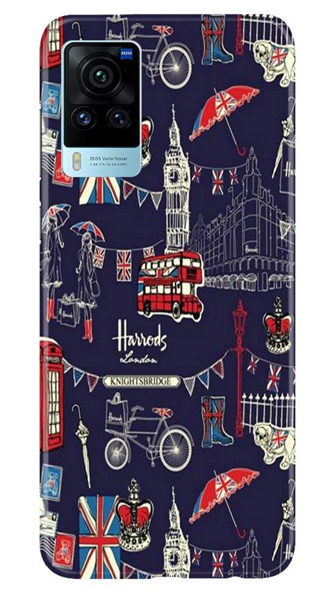 Love London Mobile Back Case for Vivo X60 Pro (Design - 75) Love London Case for Vivo X60 Pro