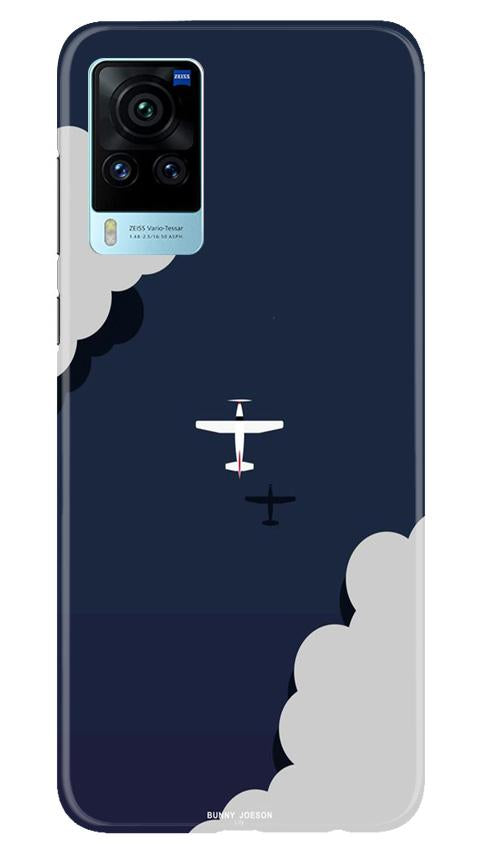 Clouds Plane Mobile Back Case for Vivo X60 Pro (Design - 196) Clouds Plane Case for Vivo X60 Pro (Design - 196)
