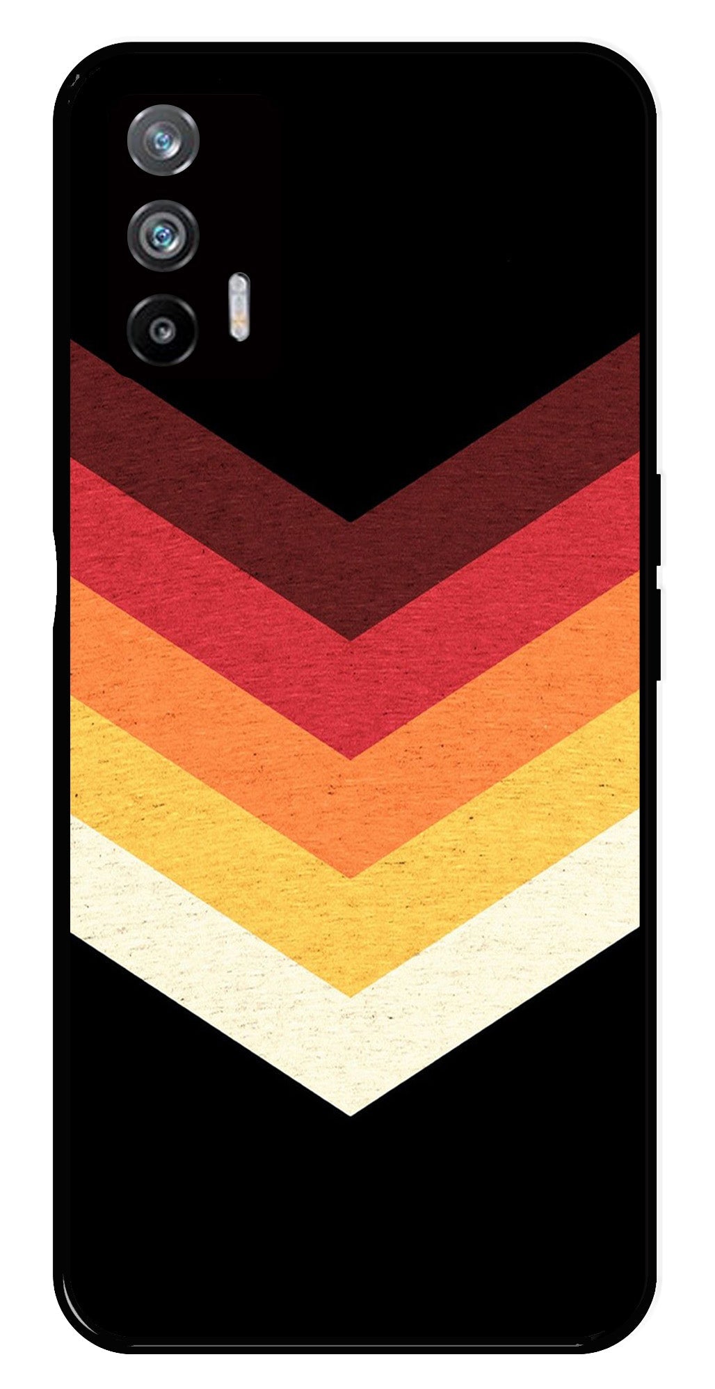 MultiColor Arrow Metal Mobile Case for Realme X7 Max 5G MultiColor Arrow Metal Mobile Case for Realme X7 Max 5G (Design No -04)