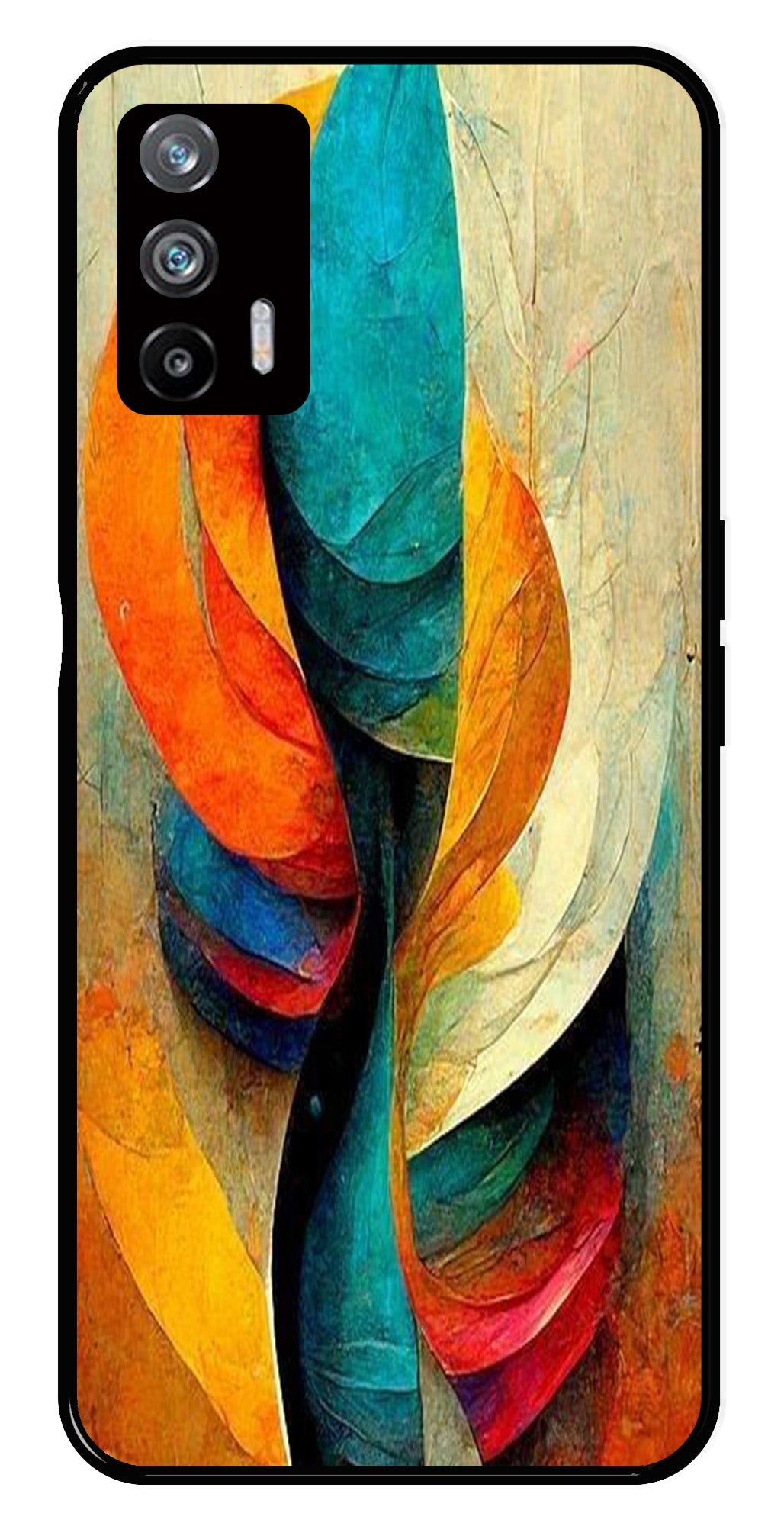 Modern Art Metal Mobile Case for Realme X7 Max 5G Modern Art Metal Mobile Case for Realme X7 Max 5G (Design No -11)