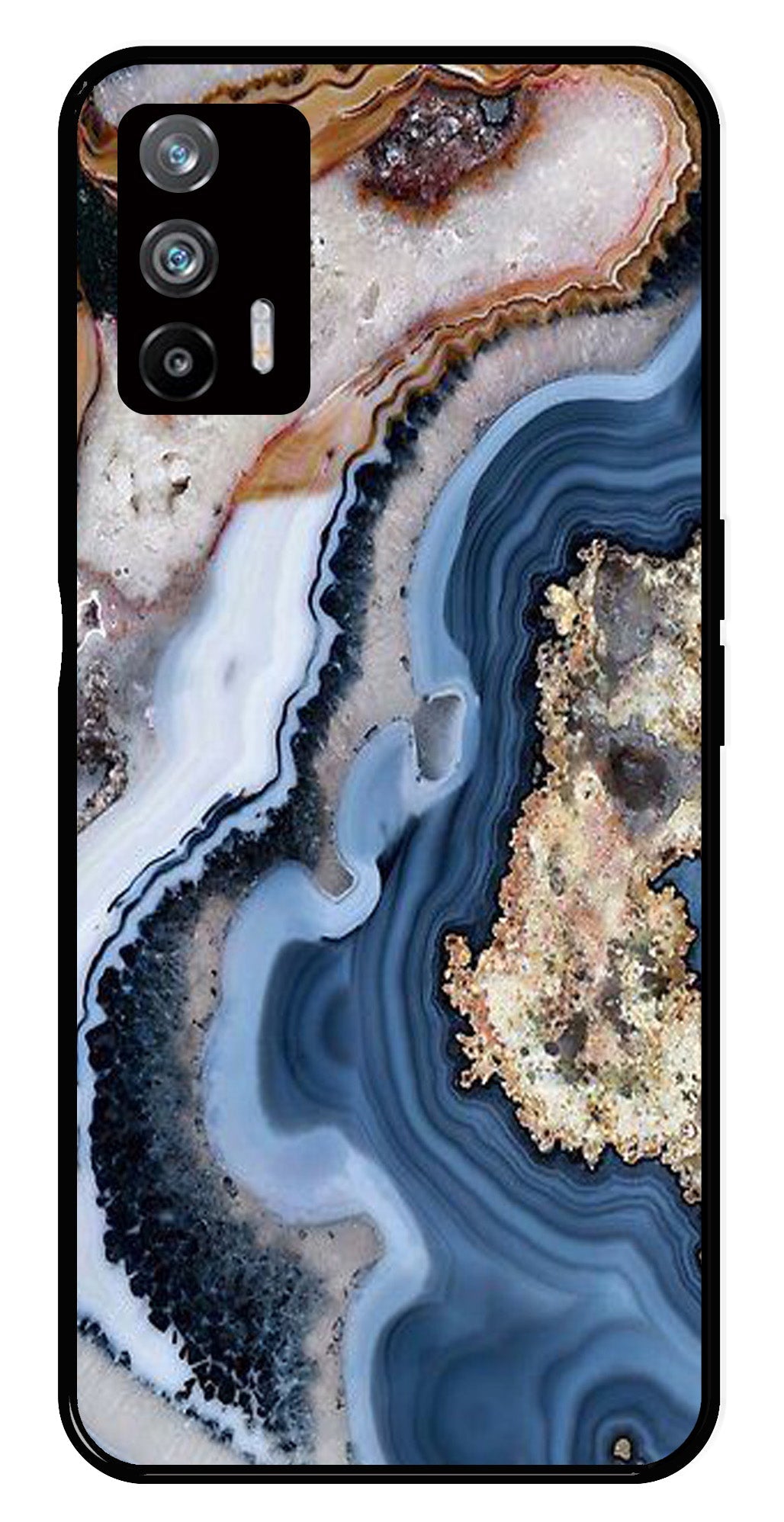 Marble Design Metal Mobile Case for Realme X7 Max 5G Marble Design Metal Mobile Case for Realme X7 Max 5G (Design No -53)