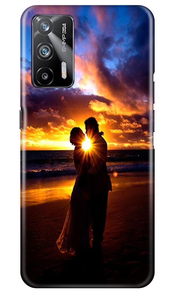 Couple Sea shore Mobile Back Case for Realme X7 Max 5G (Design - 13) Couple Sea shore Case for Realme X7 Max 5G