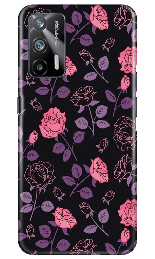 Rose Black Background Mobile Back Case for Realme X7 Max 5G (Design - 27) Rose Black Background Case for Realme X7 Max 5G