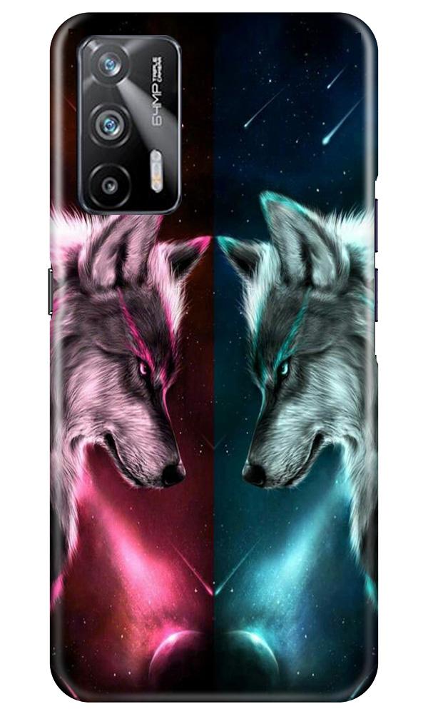 Wolf fight Mobile Back Case for Realme X7 Max 5G (Design - 221) Wolf fight Case for Realme X7 Max 5G (Design No. 221)