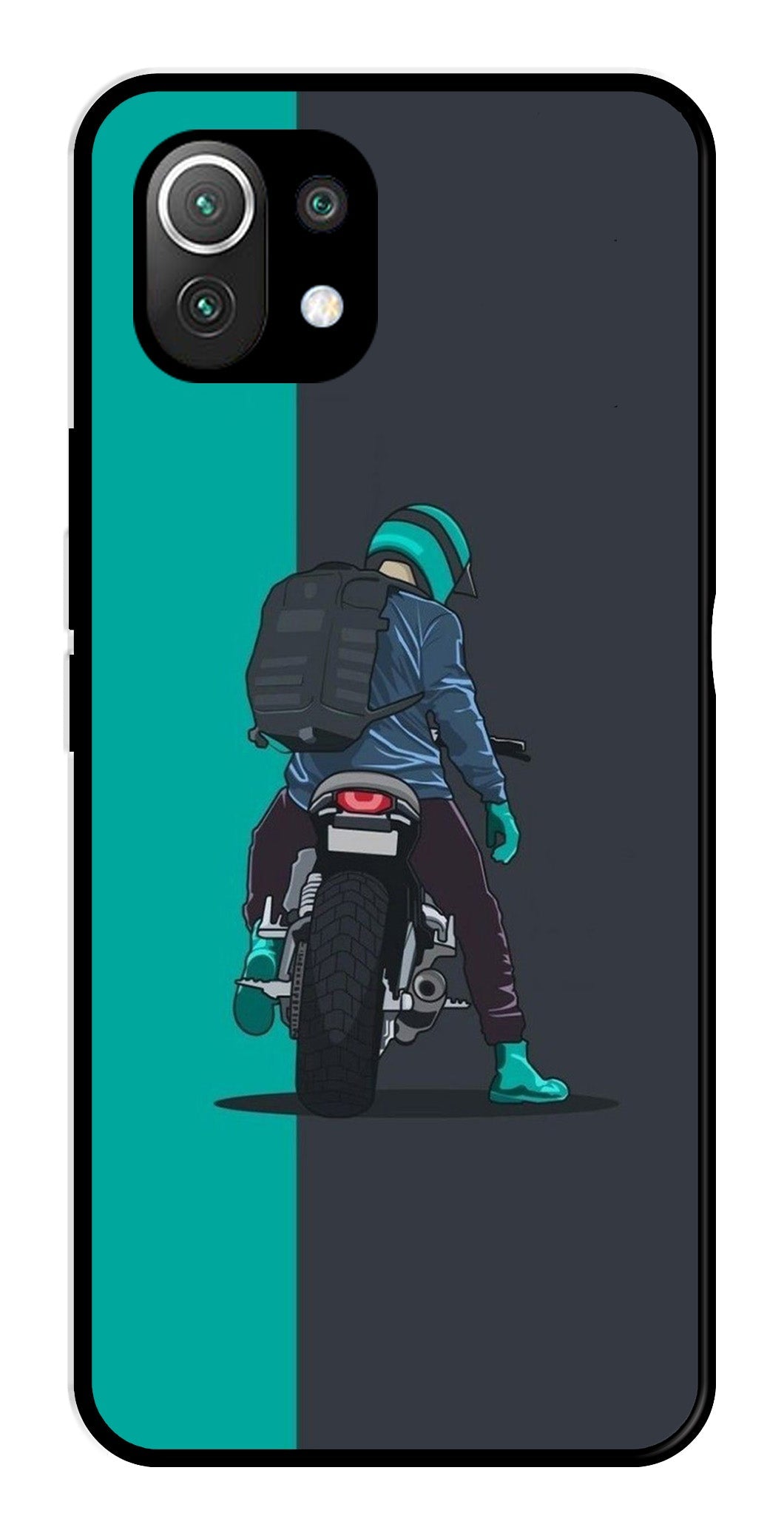 Bike Lover Metal Mobile Case for Xiaomi 11 Lite 5G Bike Lover Metal Mobile Case for Xiaomi 11 Lite 5G (Design No -05)