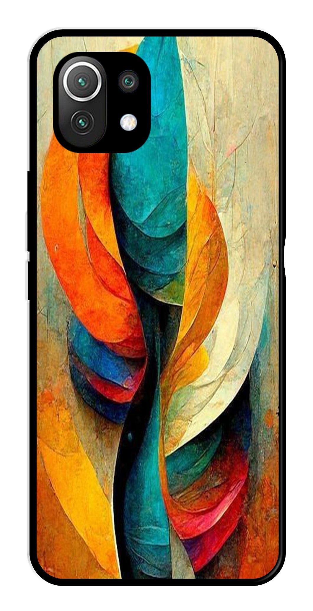 Modern Art Metal Mobile Case for Xiaomi 11 Lite 5G Modern Art Metal Mobile Case for Xiaomi 11 Lite 5G (Design No -11)