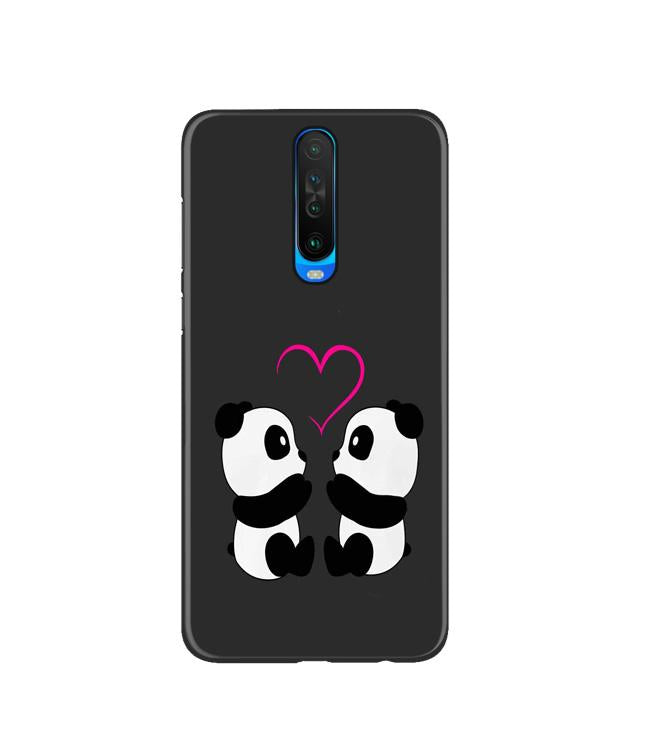 Panda Love Mobile Back Case for Poco X2 (Design - 398) Panda Love Mobile Back Case for Poco X2 (Design - 398)