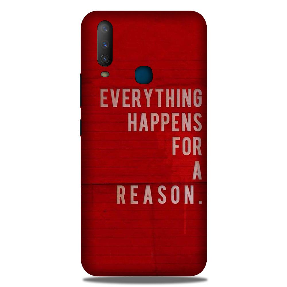 Everything Happens Reason Mobile Back Case for Vivo Y12 (Design - 378) Everything Happens Reason Mobile Back Case for Vivo Y12 (Design - 378)