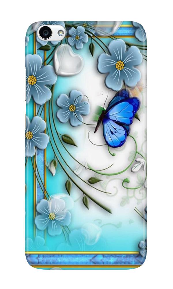 Blue Butterfly Case for Vivo Y53 Blue Butterfly Case for Vivo Y53