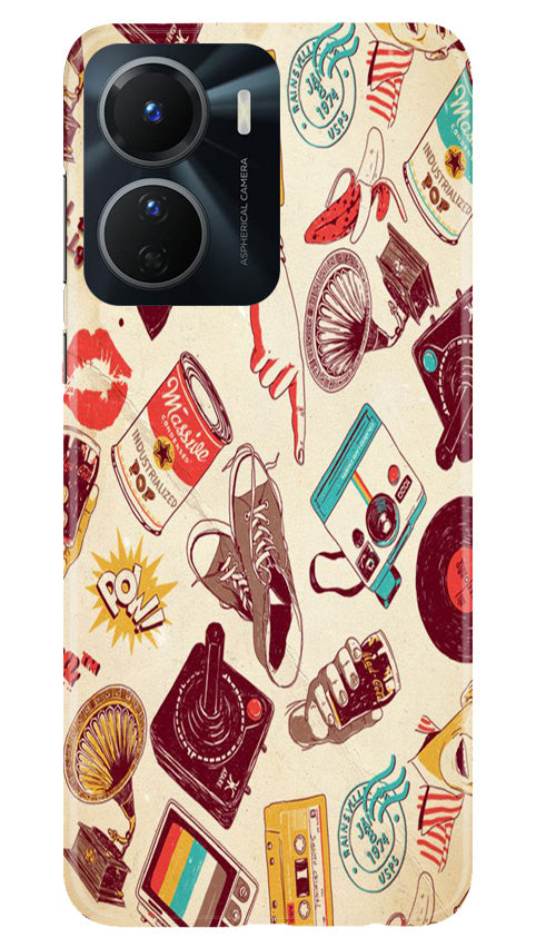 Vintage Mobile Back Case for Vivo Y56 5G (Design - 35) Vintage Case for Vivo Y56 5G