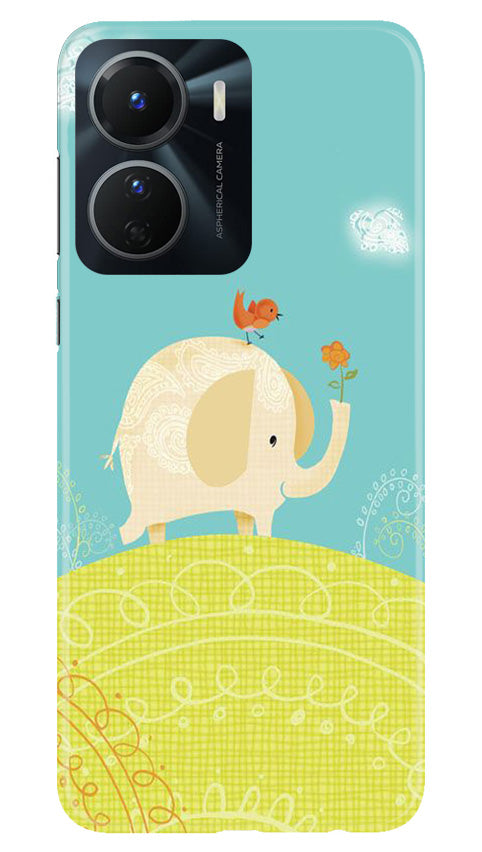 Elephant Painting Mobile Back Case for Vivo Y56 5G (Design - 46) Elephant Painting Case for Vivo Y56 5G