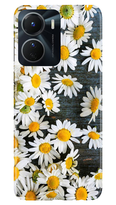 White flowers2 Mobile Back Case for Vivo Y56 5G (Design - 62) White flowers2 Case for Vivo Y56 5G