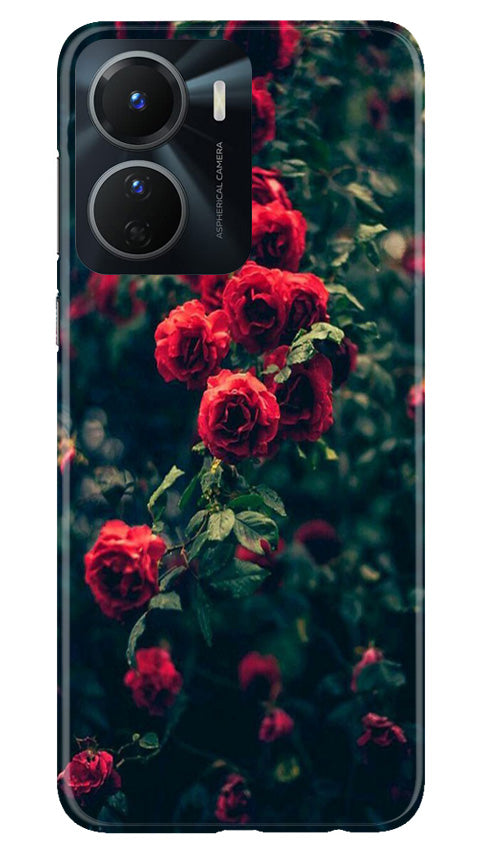 Red Rose Mobile Back Case for Vivo Y56 5G (Design - 66) Red Rose Case for Vivo Y56 5G