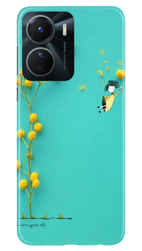 Flowers Girl Mobile Back Case for Vivo Y56 5G (Design 185
