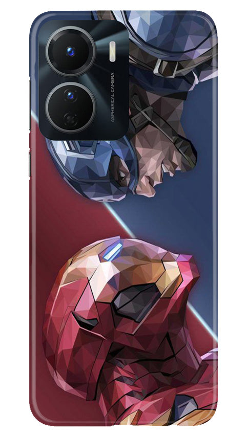 Ironman Captain America Mobile Back Case for Vivo Y56 5G (Design - 214) Ironman Captain America Case for Vivo Y56 5G (Design No. 214)