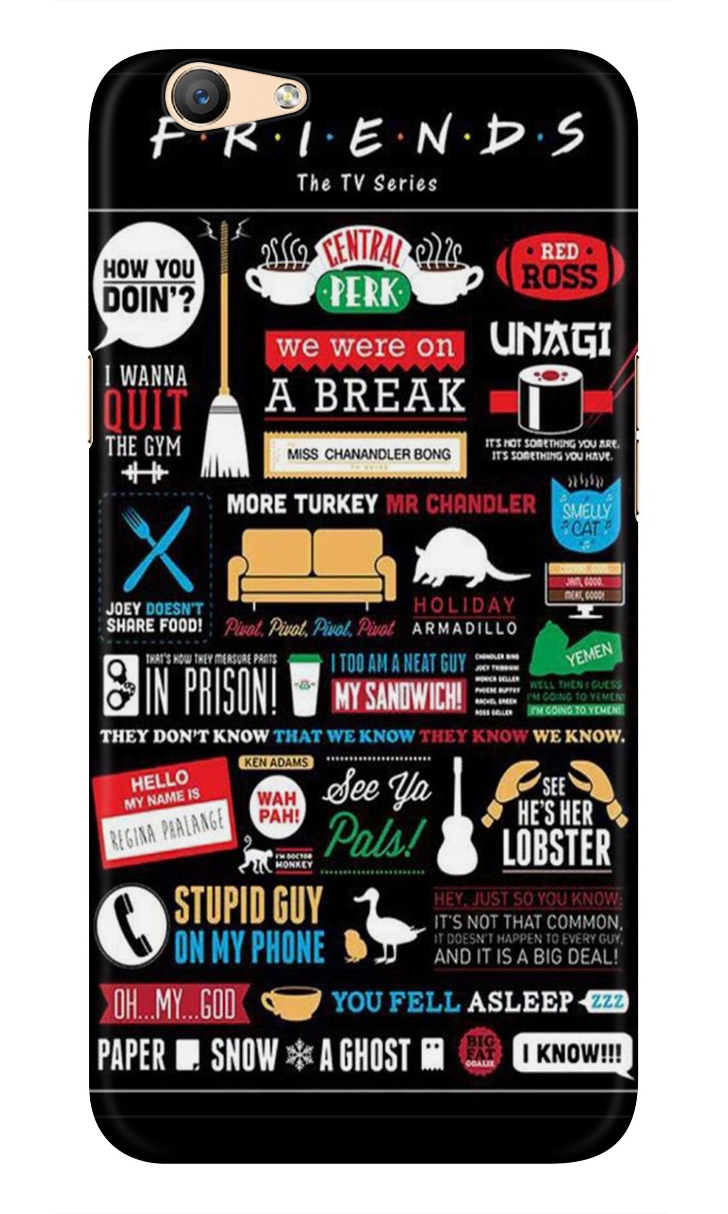 Friends Mobile Back Case for Vivo Y81i (Design - 145) Friends Case for Vivo Y81i (Design - 145)