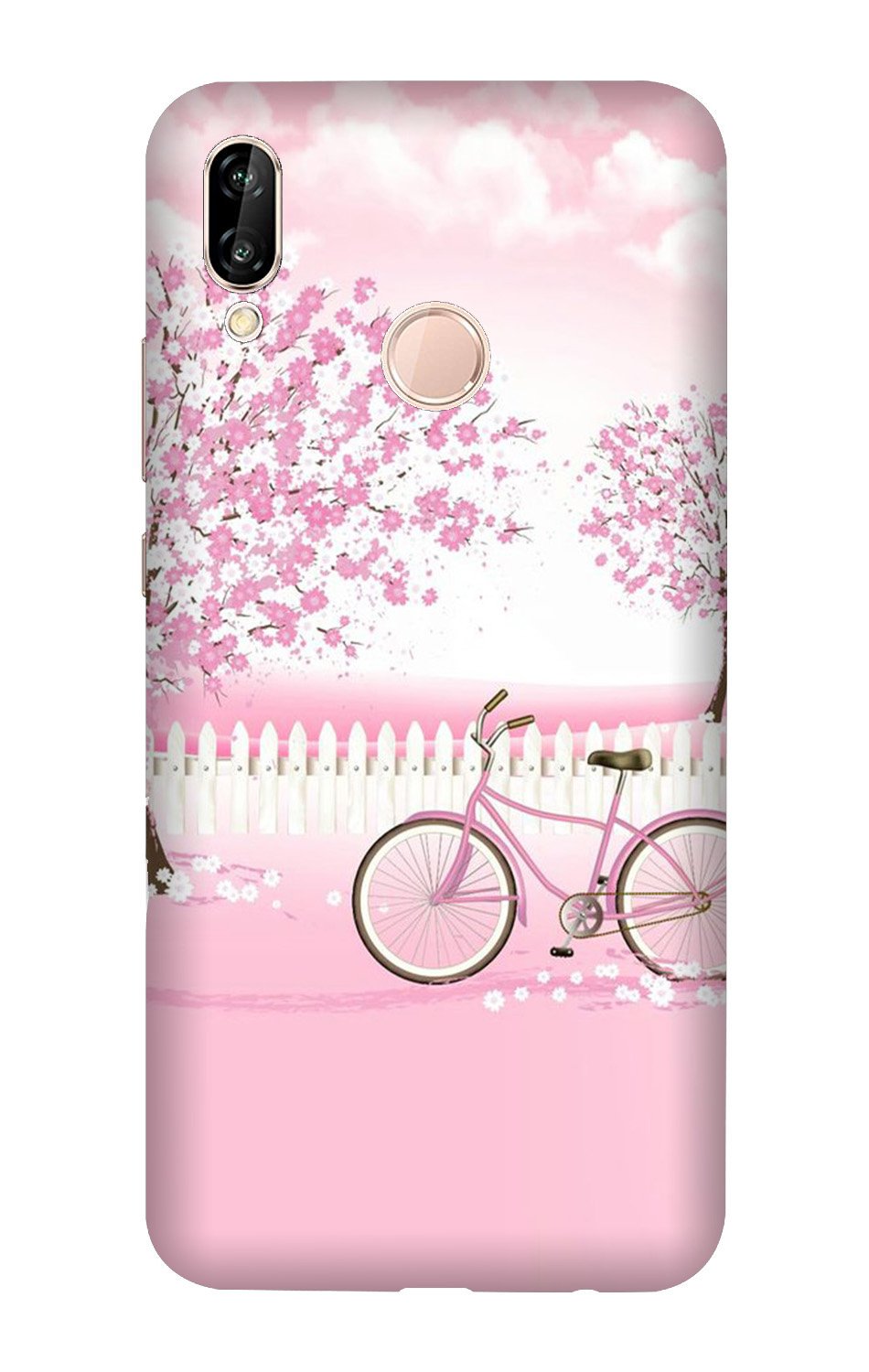Pink Flowers Cycle Case for Vivo Y83 Pro (Design - 102) Pink Flowers Cycle Case for Vivo Y83 Pro (Design - 102)