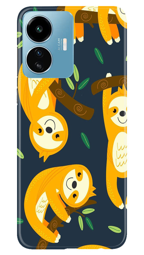 Racoon Pattern Mobile Back Case for iQOO Z6 Lite 5G (Design - 2) Racoon Pattern Case for iQOO Z6 Lite 5G
